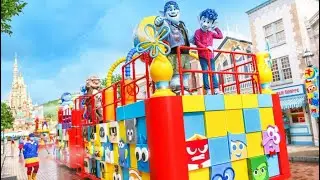 【4K】Pixar I Pixar Water Play Street Party!｜Hong Kong Disneyland ｜Pixar水花大街派對