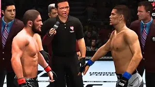 Khabib Nurmagomedov vs Nate Diaz FULL FIGHT | UFC Undisputed Forever AI Simulation Gameplay