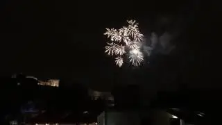Athens  Fireworks 2017 -- New year 2017 Fireworks