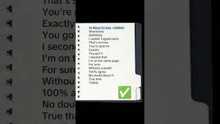 15 ways to say i agree #foryou #english #howtoimprovespokenenglishintamil