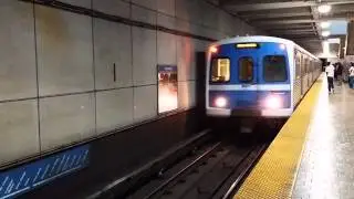 Baltimore Metro Subway train arriving at Penn-North