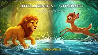 The Lion and the Deer: When Intelligence Defeats Strength | Inspiring Moral Story for Kids