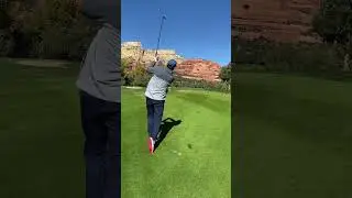 Seven Canyons in Sedona, Arizona.  Brian at hole 4