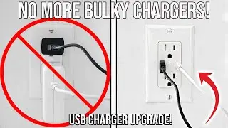 How To Install USB Outlet | Ultimate Outlet Upgrade! No More Bulky Chargers! Easy DIY For Beginners!