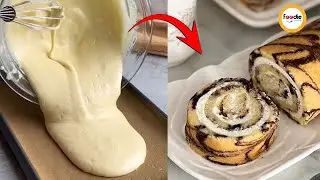 Bakery Style Swiss Roll || Marble Roll Recipe || Basic Swiss Roll Recipe | Swiss Roll Recipe
