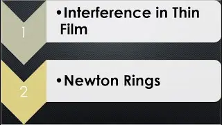 Interference in thin film and Newton rings, chapter 9 class 11 physics