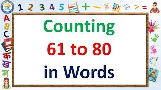 counting 61 to 80 in words | 61 to 80 spelling | Number Names 61 to 80 | 61 to 80 | Number names