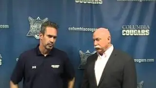 Columbia Cougars Men's Basketball Postgame Interview Vs. STLCOP 1-30-16