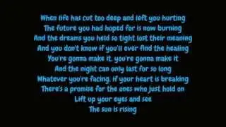 Britt Nicole - The Sun Is Rising (Lyrics HD)
