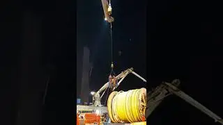 Man Riding Basket | Working with Umbilical | #Shorts