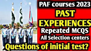 PAF Experience Most Repeated Questions of initial test