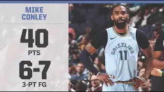 Mike Conley Full Highlights - 40 Point Game *CAREER HIGH* | GRIZZLIES vs. TRAIL BLAZERS | 3.5.2019