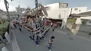 2022 5 22 東明だんじり　阪神電車高架沿い～