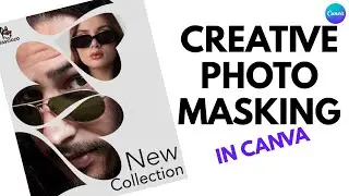 Эффект креативного фотомаскирования в Canva | Современный дизайн постера с вырезанием