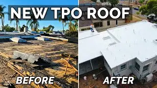 NEW TPO ROOF! Full Flat Roofing Installation | Homestead Update Ep. 11