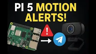 Raspberry Pi 5 Motion Detection Camera | Send Telegram Alerts with USB Webcam!