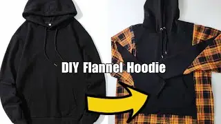 DIY Hoodie Upcycle| Refashion your favourite Hoodie with a Shirt