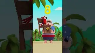 Catching Coconuts at the Beach! 🌴🥥 | 123 Number Squad! | Learning Shorts | #kids #fun