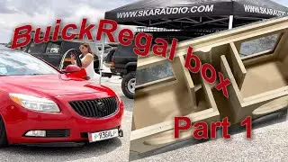 2-12&rdquo; Skar Audio EVL ported subwoofer box Buick Regal