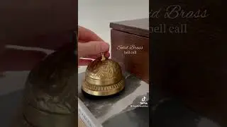 Antique Solid Brass Desk Call Bell | Etsy Find