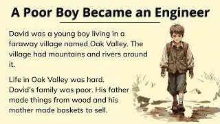 Learn English Through Story | A Poor Boy Became an Engineer 🛠️ | Beginner Level