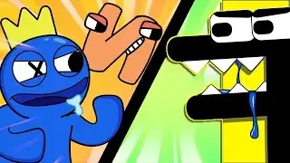 F reacts to RAINBOW FRIENDS vs ALPHABET LORE (Part 2)