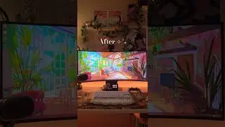 Upgrading to the LG Ultragear Oled 34&rdquo; #gamingsetup #desksetup #cozygaming