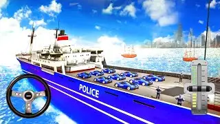 US Police Cargo Ship Transport Truck Simulator - Police Car Transport Truck - Android Gameplay