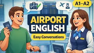 How to Travel Confidently in English: Airport Vocabulary + Dialogs | English Conversation Practice