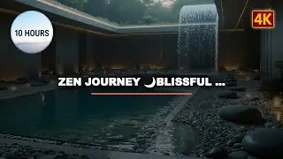 10 Hour Zen Journey Blissful Radiant Pebble Mosaic Hall | Meditation Sleep Healing