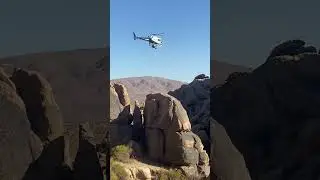 CHP Helicopter Rescue Training  Fairview Mountain Mojave Desert CA #americandesert #CHP #SAR