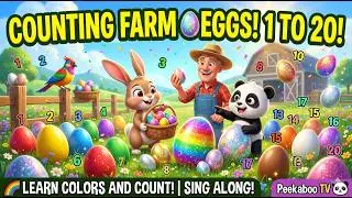 Magical Egg Hunt: Counting, Colors & Memory Skills in One Song! 🌈 | Peekaboo TV