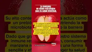 La manzana: un aliado estrat&eacute;gico para tu salud intestinal.|Conocimiento Breve #salud #fruit