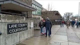 Arrival at the anti ice protest for Renee Good in Eugene OR 1/8/26 n giving em hell a lil anyway..