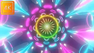 kaleidoscope Vortex | 4K VJ Loop | Lost In Space Animation