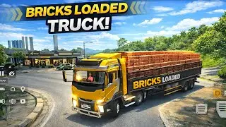 😱Heavy Bricks Loaded Truck | Truck Simulator Indonesia | Realistic Truck | Bus Simulator Indonesia |
