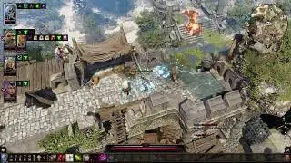 DOS2 Tactician fight: Dallis encounter in Fort Joy with a level 4 party (Hydro/Aero party) 1 round