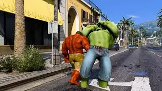 Red Hulk vs Green Hulk &ndash; Ultimate Rage Battle in GTA 5! 💥❤️💚