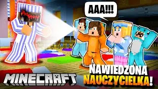 💀🎃 NAWIEDZIŁA NAS NAUCZYCIELKA W SZKOLE W HALLOWEN! *straszny horror!* MINECRAFT HALLOWEEN