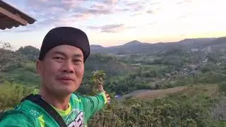 บรรยากาศยามเย็นที่ ดอยแม่ติ จังหวัดกาญจนบุรี