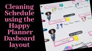 How I am using the SuperMom (Dashboard) Layout for my Cleaning Schedule|Happy Planner