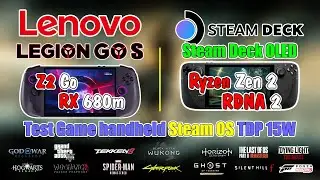 STEAM OS | Legion Go S Z2 Go & Steam Deck Oled Test 15 Game TDP 15W