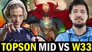 TOPSON mid vs W33 &mdash; Invoker Signature Hero Battle