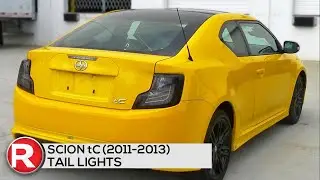Spec-D Tail Lights Scion tC (11-12-13) w/ LED Light Bar - Black/Chrome/Smoked - DIY Install How To