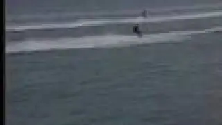 Crash water ski racing