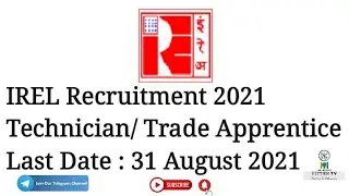 IREL recruitment 2021 // #FITTERTV