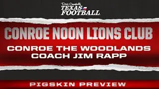 Conroe Noon Lions Club: Conroe The Woodlands Highlanders Head Coach Jim Rapp