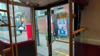 Borismaster stand clear of the opening door and end of route announcement