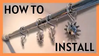 Shower Tension Rod Rail installation