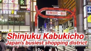 【Tokyo Shinjuku】 Night Scenery of Shinjuku Kabukicho, Tokyo's Lively Downtown 2022